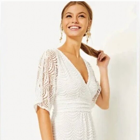 Lilly Pulitzer Parigi Lace Maxi Dress XXS - Picture 2 of 7